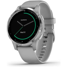 Buy Garmin,Garmin Vívoactive 4S, Smaller-Sized GPS Smartwatch, Features Music, Body Energy Monitoring, Animated Workouts, Pulse Ox Sensors and More, Powder Gray/Silver - Gadcet UK | UK | London | Scotland | Wales| Ireland | Near Me | Cheap | Pay In 3 | Watches