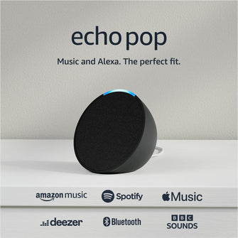Buy Amazon,Echo Pop (Newest Model) - Compact Wi-Fi and Bluetooth Smart Speaker with Alexa, Charcoal - Gadcet UK | UK | London | Scotland | Wales| Near Me | Cheap | Pay In 3 | Smart Speakers
