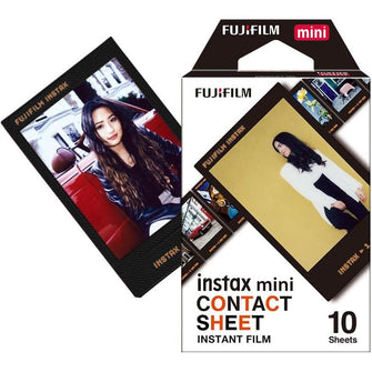 Fujifilm instax mini Instant Film – Contact Sheet Border, 10 Shot Pack ...