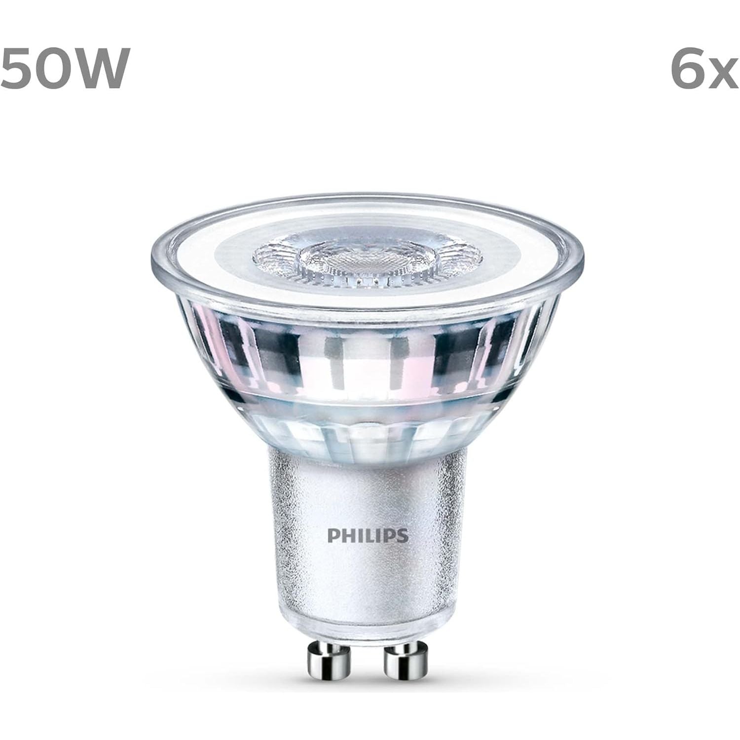 Buy Philips,PHILIPS LED Classic Spot Light Bulb 6 Pack – Warm White 2700K, GU10, 50W Equivalent, Non-Dimmable - Gadcet UK | UK | London | Scotland | Wales| Near Me | Cheap | Pay In 3 | LED Light Bulbs