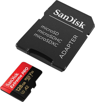 Buy Sandisk,SanDisk 128GB Extreme PRO microSDXC card + SD adapter + RescuePro Deluxe, up to 200 MB/s, with A2 App Performance, for smartphones, action cameras or drones UHS-I Class 10 U3 V30 - Gadcet UK | UK | London | Scotland | Wales| Near Me | Cheap | Pay In 3 | Flash Memory Cards