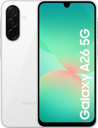 Buy Samsung,Samsung Galaxy A26 5G 6GB RAM 128GB Storage White SIM-Free Unlocked Smart Phone - Gadcet UK | UK | London | Scotland | Wales| Near Me | Cheap | Pay In 3 | Mobile & Smart Phones