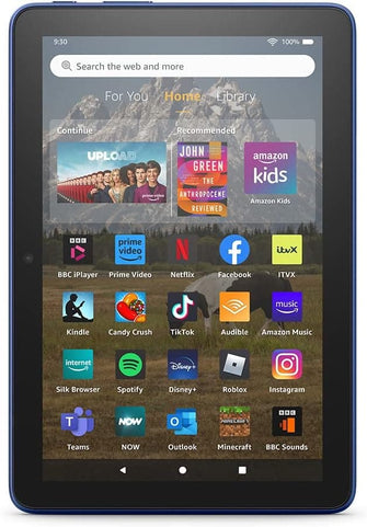 Buy Amazon,Amazon Fire HD 8 tablet | 8-inch HD display, 32 GB - Denim - Gadcet.com | UK | London | Scotland | Wales| Ireland | Near Me | Cheap | Pay In 3 | Tablet Computers