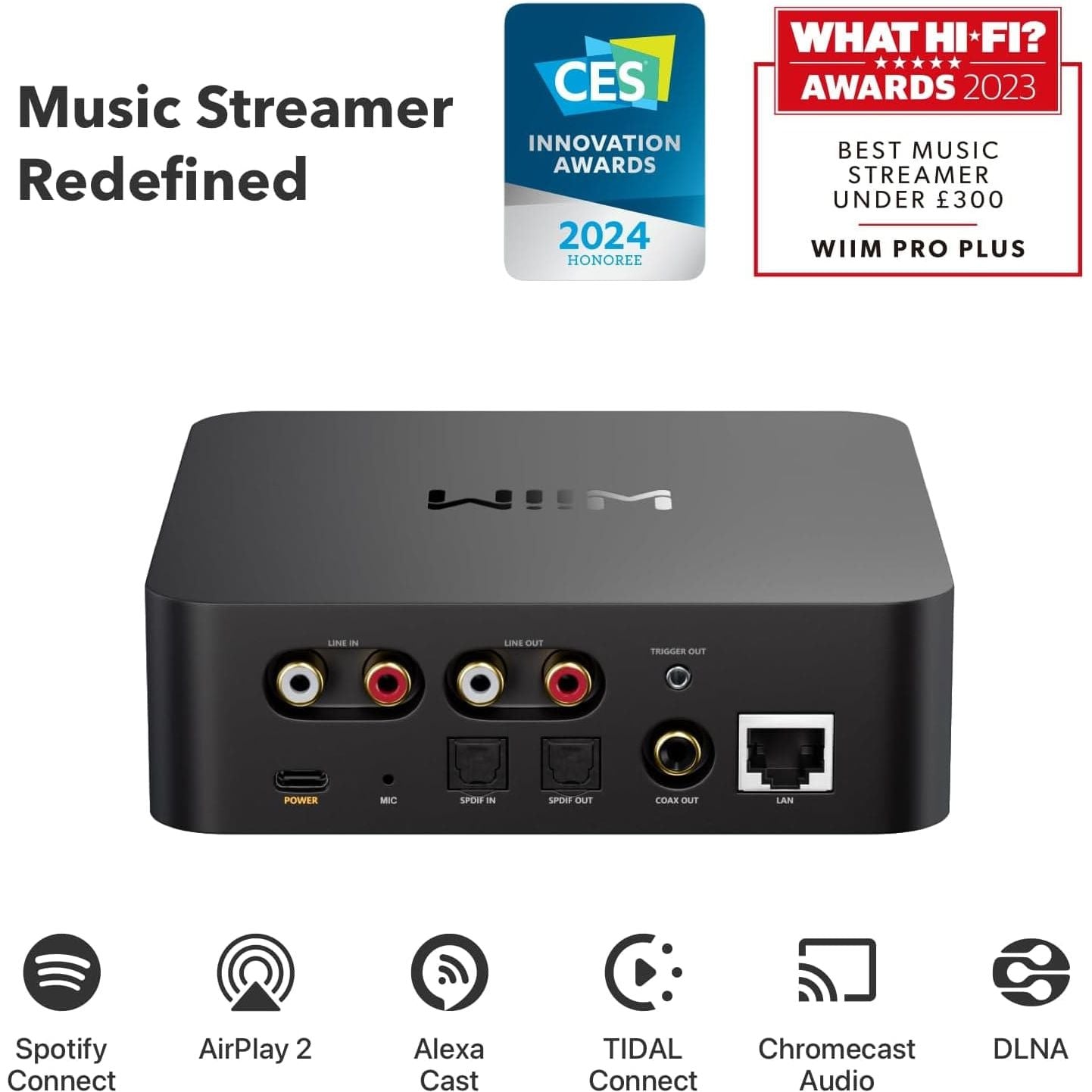 Buy WiiM,WiiM Pro Plus AirPlay 2 & Chromecast Audio Receiver with AKM DAC, Voice Remote, Alexa/Siri/Google Compatible, Hi-Res Multiroom Streaming from Spotify, Amazon Music, Tidal - Gadcet UK | UK | London | Scotland | Wales| Near Me | Cheap | Pay In 3 | Hi-Fi & Home Audio›