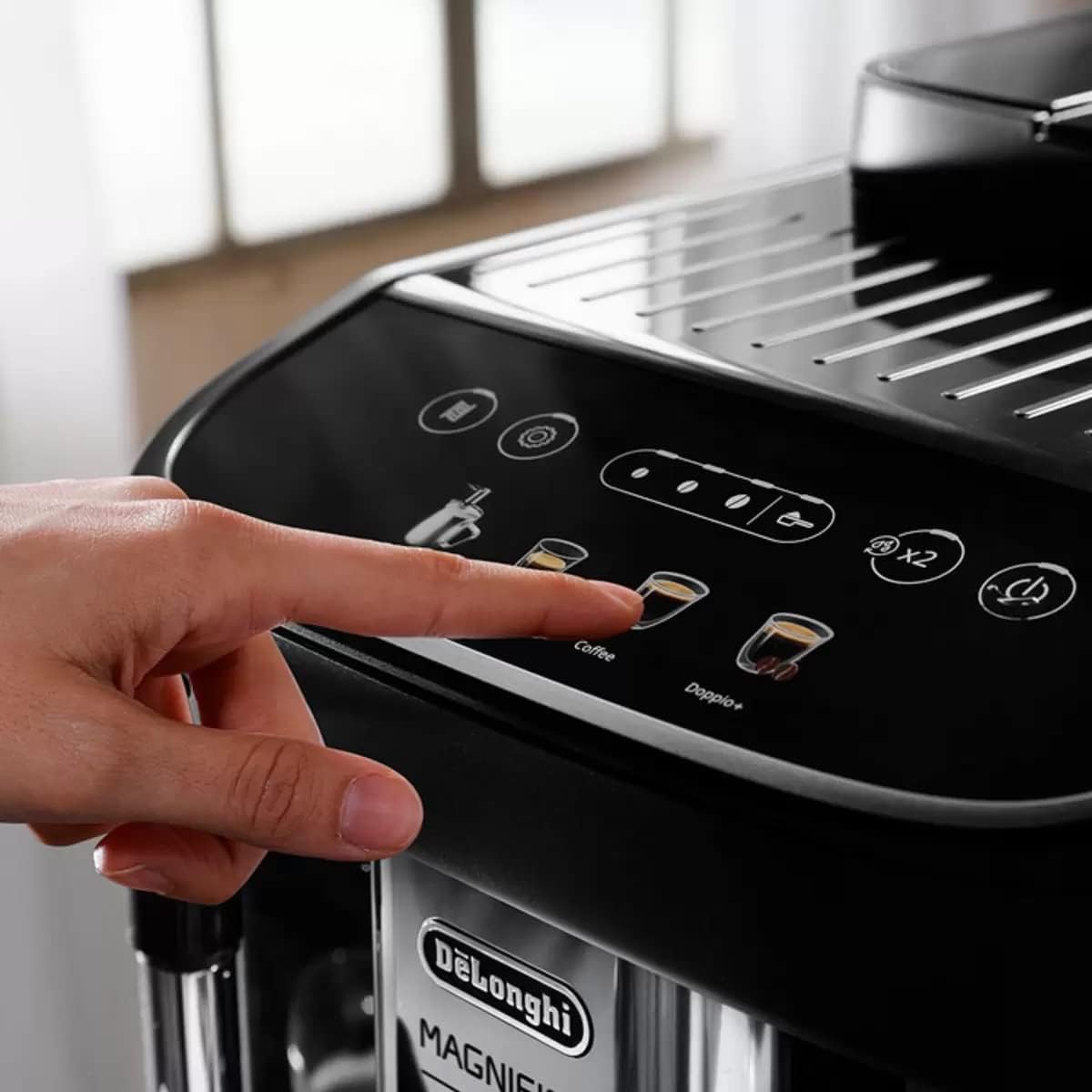 Buy DELONGHI,DeLonghi Magnifica Evo Bean to Cup Coffee Machine – Automatic Espresso and Cappuccino Maker with Integrated Grinder – Black & Silver - Gadcet UK | UK | London | Scotland | Wales| Near Me | Cheap | Pay In 3 | Espresso Machines
