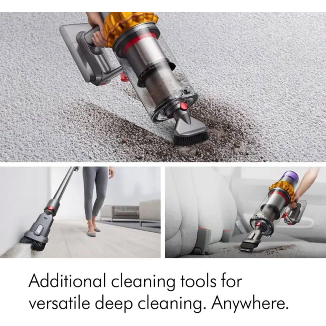 Buy Dyson,DYSON V15 Detect Absolute Cordless Vacuum Cleaner - Yellow & Nickel - Gadcet UK | UK | London | Scotland | Wales| Near Me | Cheap | Pay In 3 | Vacuums