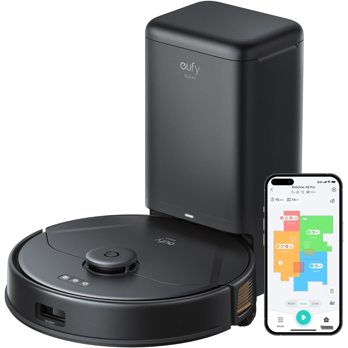 Buy Eufy,Eufy X8 Pro Robot Vacuum Cleaner with Mop & Self-Empty Station – Twin-Turbine™ 2× 4000Pa, iPath™ Laser Navigation - Gadcet UK | UK | London | Scotland | Wales| Near Me | Cheap | Pay In 3 | Vacuums