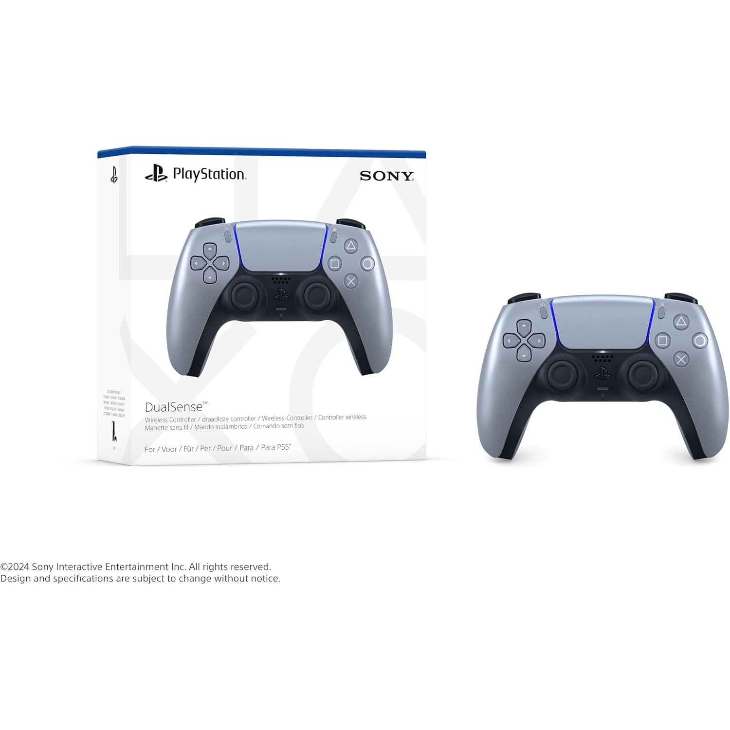 PlayStation 5 Sony DualSense Wireless Controller Sterling Silver