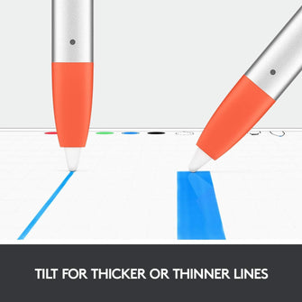 Buy Logitech,Logitech Crayon Digital Pencil for all iPads (2018 releases and later) with Apple Pencil technology, anti-roll design, and dynamic smart tip - Silver/Orange - Gadcet UK | UK | London | Scotland | Wales| Ireland | Near Me | Cheap | Pay In 3 | Tablet Computer Parts