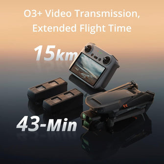 DJI Mavic 3 Pro Fly with DJI RC – Triple-Camera Drone, 4/3 CMOS Hasselblad, 15km Range