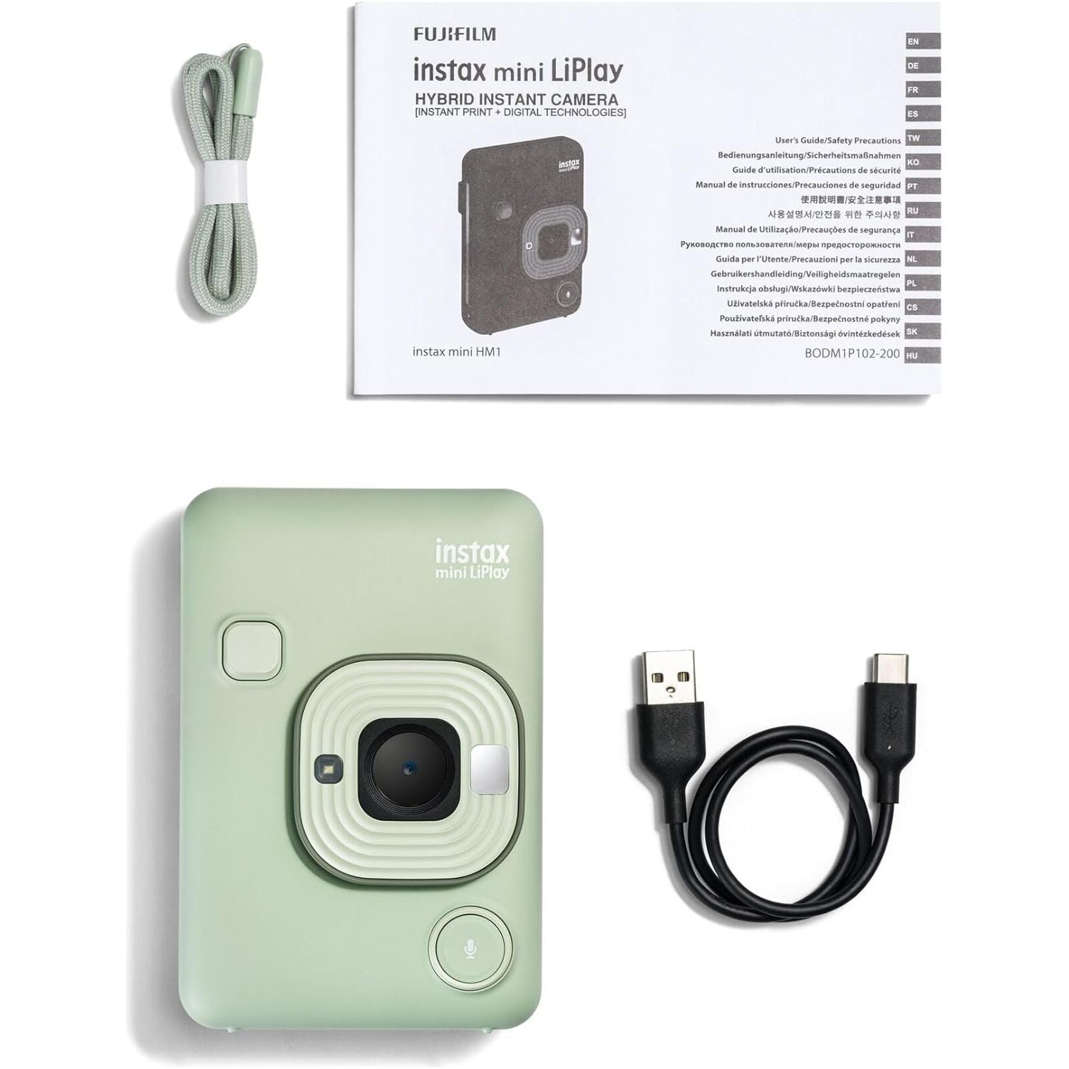 Buy FUJIFILM,INSTAX Mini LiPlay Hybrid Instant Camera - 2.7" LCD, Micro SD, USB-C Charging, Matcha Green - Gadcet UK | UK | London | Scotland | Wales| Near Me | Cheap | Pay In 3 | Instant Film Cameras