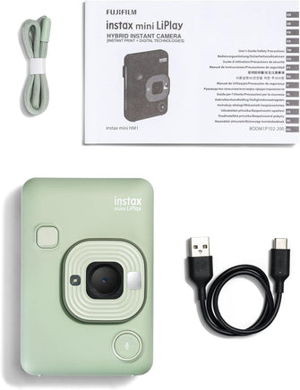 Buy FUJIFILM,INSTAX Mini LiPlay Hybrid Instant Camera - 2.7" LCD, Micro SD, USB-C Charging, Matcha Green - Gadcet UK | UK | London | Scotland | Wales| Near Me | Cheap | Pay In 3 | Instant Film Cameras