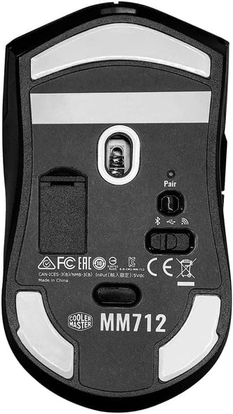 Buy Cooler Master,Cooler Master MM712 Wireless Gaming Mouse - 59g Ultralight, 19K DPI, RGB-LED, 70M Clicks, PAW3370 Sensor, PC - Black - Gadcet UK | UK | London | Scotland | Wales| Near Me | Cheap | Pay In 3 | Mice & Trackballs