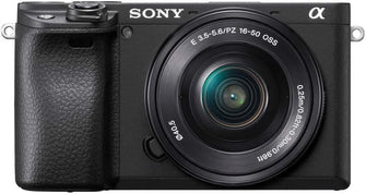 Sony,Sony Alpha 6400 | APS-C Mirrorless Camera with Sony 16-50 mm f/3.5-5.6 Power Zoom Lens ( Fast 0.02s Autofocus 24.2 Megapixels, 4K Movie Recording, Flip Screen for Vlogging ), Black - Gadcet.com