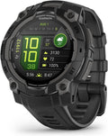 Garmin Instinct 3 AMOLED 45mm Rugged GPS Smartwatch – Multi-Band GPS, LED Flashlight, Health Tracking, Garmin Pay, 10 ATM, 18-Day Battery – Black