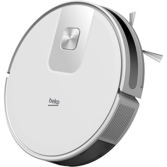 Buy Beko,Beko VRR60314VW Robot Vacuum Cleaner - White/Chrome, 150 Min Run Time, 2000 Pa Suction, 4 Cleaning Modes, Mophead & Water Tank, WiFi/Smartphone Compatible - Gadcet UK | UK | London | Scotland | Wales| Near Me | Cheap | Pay In 3 | Vacuums