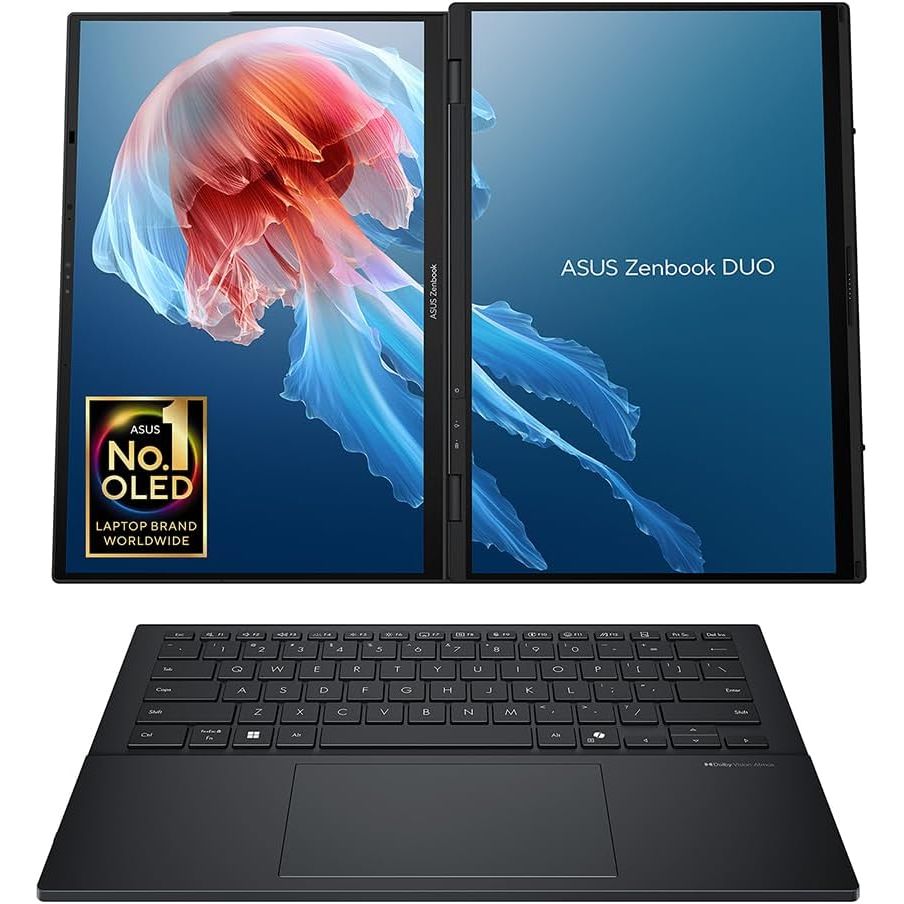 Buy ASUS,ASUS Zenbook Duo 14 OLED UX8406CA Laptop – 14" 120Hz 3K Dual-OLED Touchscreen, Intel Core Ultra 9-285H, 32GB RAM, 2TB SSD, Detachable Keyboard – Windows 11 - Gadcet UK | UK | London | Scotland | Wales| Near Me | Cheap | Pay In 3 | Laptops