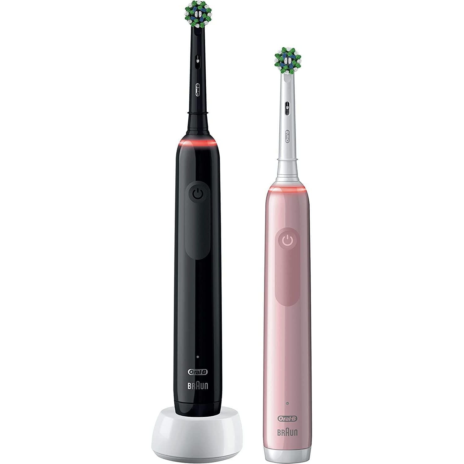 Oral-B Pro 3 3900 Electric Toothbrush Duo Pack with Cross Action Heads - 3