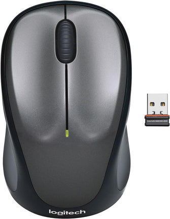 Logitech M235 Wireless Mouse, 2.4 GHz with USB Receiver, 1000 DPI Optical Tracking, 12 Month Battery, Compatible with PC, Mac, Laptop, Chromebook - Grey