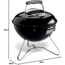 Buy Weber,Weber Smokey Joe Charcoal Grill BBQ, 37cm, Portable with Lid & Plated Steel Legs, Porcelain-Enamelled Bowl - Black (1111004) - Gadcet UK | UK | London | Scotland | Wales| Near Me | Cheap | Pay In 3 | Outdoor Grills