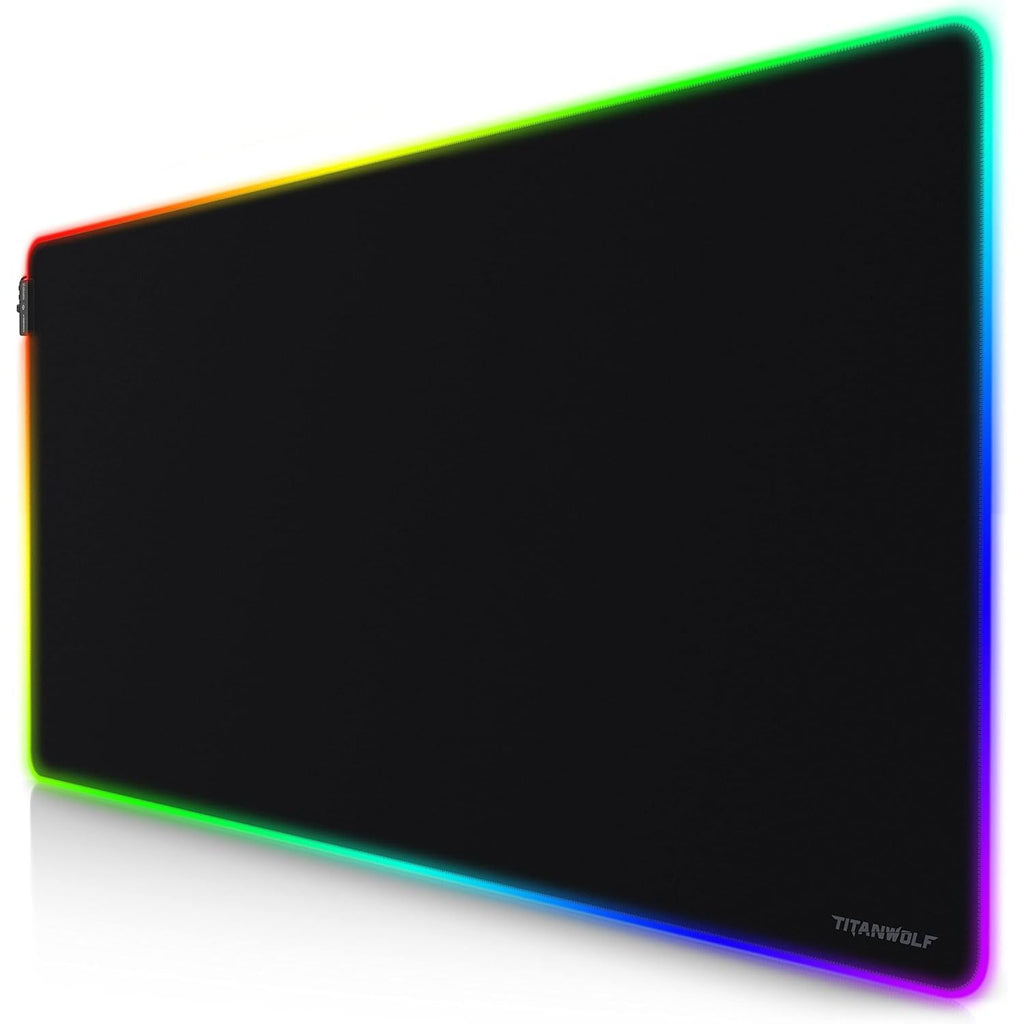 Titanwolf RGB Gaming Mouse Mat – XXL 1200×600mm – LED Multi-Colour Mou ...