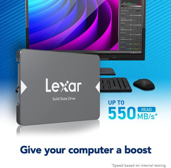 Buy Lexar,Lexar NS100 2.5” SATA III 6Gb/s Internal 512GB SSD - Solid State Drive - Gadcet UK | UK | London | Scotland | Wales| Ireland | Near Me | Cheap | Pay In 3 | External hard drives