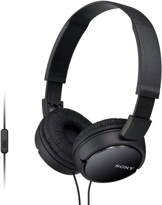 Buy Sony,Sony MDR-ZX110AP On-Ear Headphones with Mic/Remote - Black - Gadcet.com | UK | London | Scotland | Wales| Ireland | Near Me | Cheap | Pay In 3 | Headphones