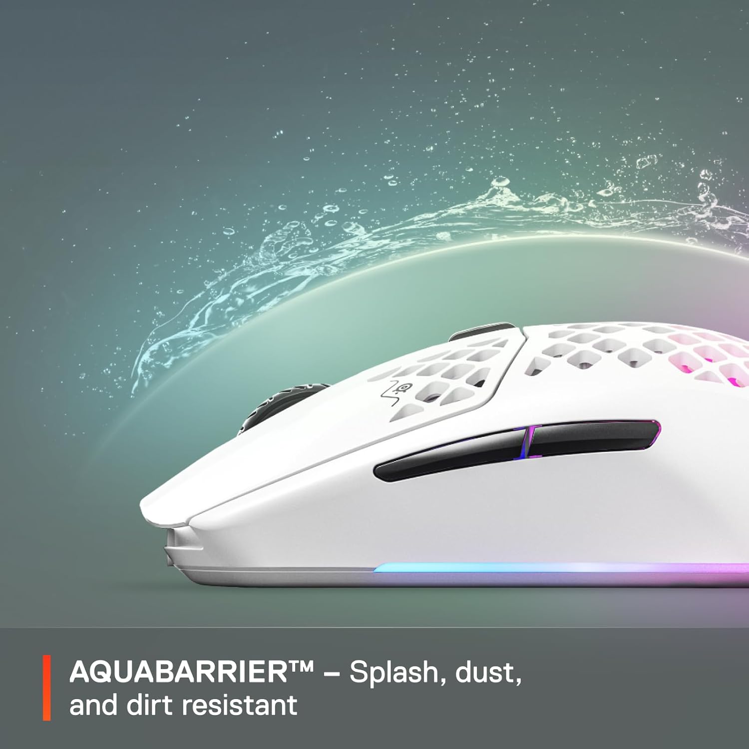 Buy SteelSeries,SteelSeries Aerox 3 Wireless RGB Gaming Mouse - Ultra-lightweight, Water-Resistant, 18K DPI Sensor - Snow - Gadcet UK | UK | London | Scotland | Wales| Near Me | Cheap | Pay In 3 | Keyboard & Mouse