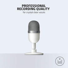 Buy Razer,Razer Seiren Mini USB Streaming Microphone: Precise Supercardioid Pickup Pattern - Professional Recording Quality - Ultra-Compact Build - Heavy-Duty Tilting Stand - Shock Resistant - Mercury White - Gadcet UK | UK | London | Scotland | Wales| Ireland | Near Me | Cheap | Pay In 3 | Microphones