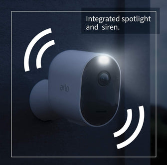 Buy Arlo,Arlo Pro 4 Security Camera Outdoor, 2K HDR, Wireless CCTV, 6-Month Battery, Colour Night Vision, 2-Way Audio, Built-in Siren, No Hub Needed, 3 Cam Kit, Free Trial of Arlo Secure Plan, White - Gadcet UK | UK | London | Scotland | Wales| Ireland | Near Me | Cheap | Pay In 3 | Surveillance Cameras