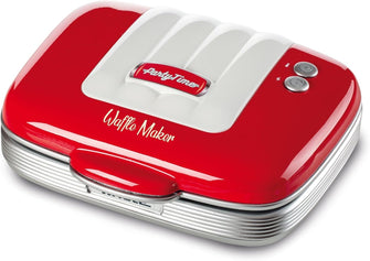 Buy Ariete,Ariete 1973 Retro Waffle Maker – 700W Non-Stick Iron for Breakfast & Dessert Waffles, Easy Clean, Safety Lock – American Diner Style – Red - Gadcet UK | UK | London | Scotland | Wales| Near Me | Cheap | Pay In 3 | Kitchen Appliance