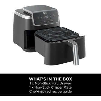 Ninja Air Fryer Pro 4.7L (AF140UK)  4-in-1, Single Drawer, Digital, 2000W, Black