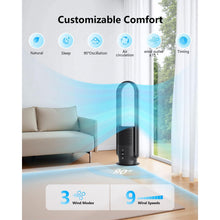 Buy Ultty,Ultty Bladeless Tower Fan with HEPA Air Purifier – 80cm Oscillating, 9 Speeds, Remote, Timer, Touch Control, Black (CR022D) - Gadcet UK | UK | London | Scotland | Wales| Near Me | Cheap | Pay In 3 | Desk & Pedestal Fans