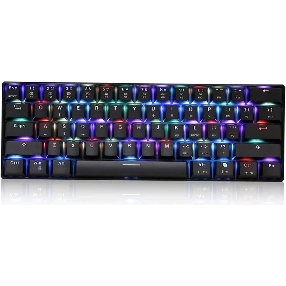 Buy Docooler,Docooler Motospeed CK61 USB Wired Mechanical RGB Gaming Keyboard - Gadcet.com | UK | London | Scotland | Wales| Ireland | Near Me | Cheap | Pay In 3 | Keyboards