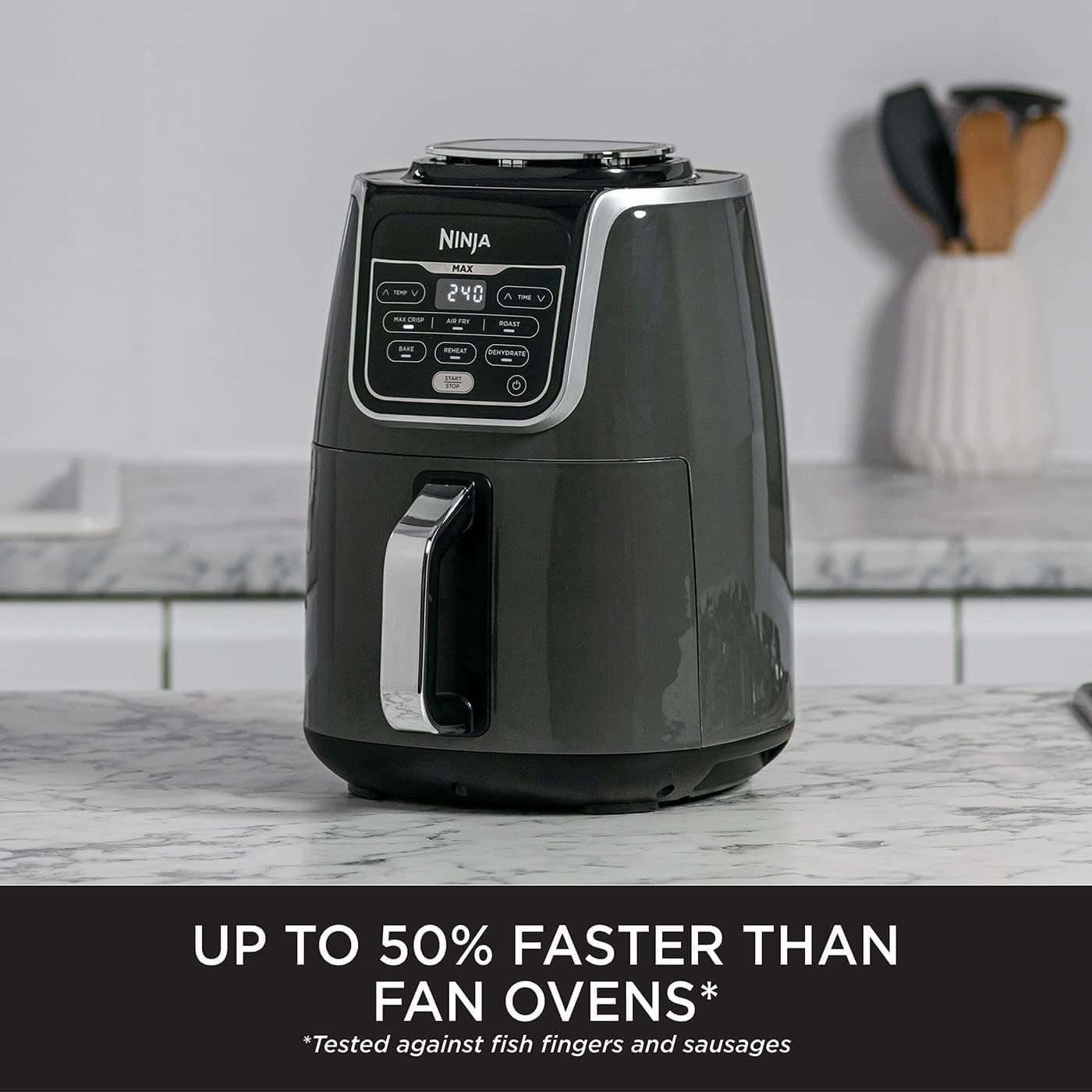 Buy Ninja,Ninja Air Fryer MAX, 5.2L, 6-in-1, Uses No Oil, Air Fry Grey & Black - Gadcet UK | UK | London | Scotland | Wales| Ireland | Near Me | Cheap | Pay In 3 | AIR FRYER / GRILL