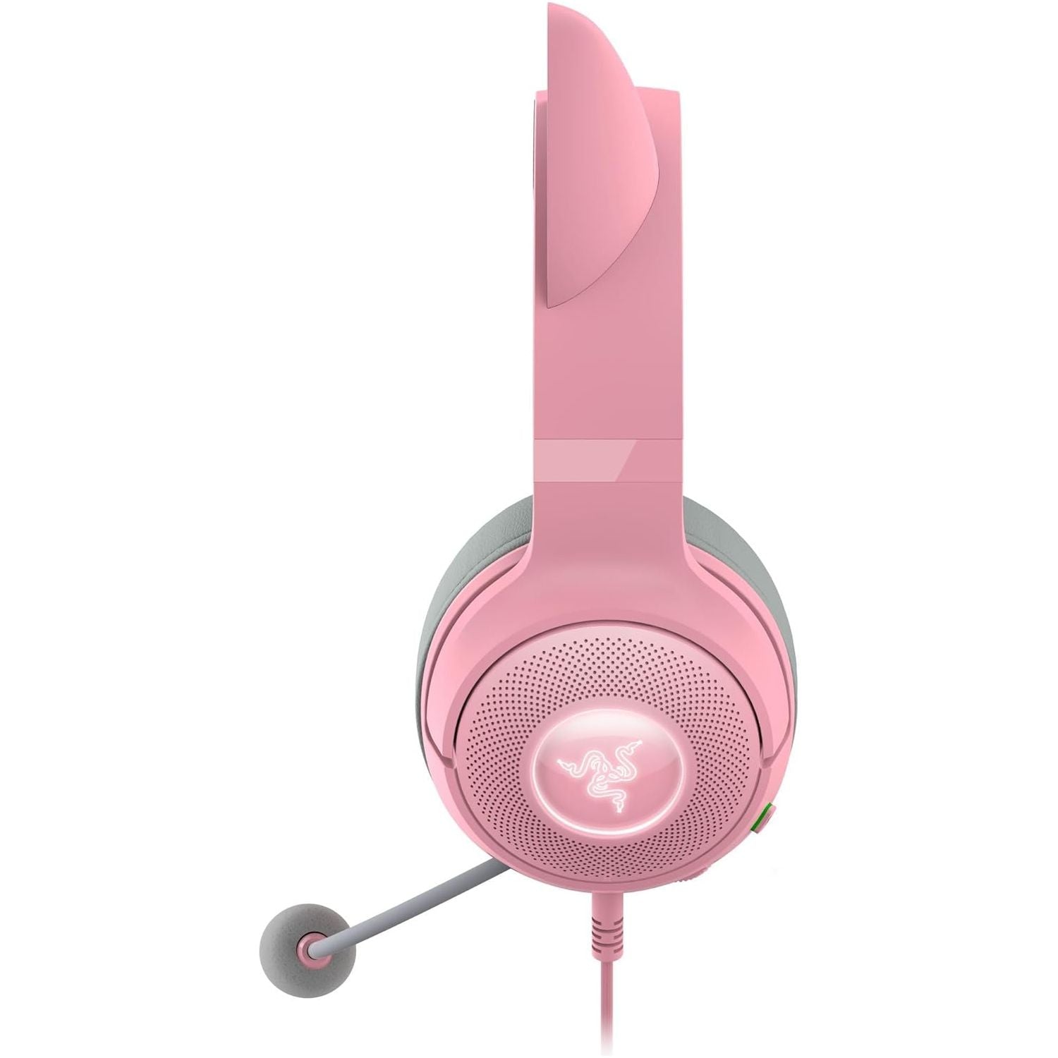 Buy RAZER,Razer Kraken Kitty V2 Wired RGB Headset – Stream Reactive Lighting, HyperClear Mic, TriForce 40mm Drivers, 7.1 Surround, Quartz Pink - Gadcet UK | UK | London | Scotland | Wales| Near Me | Cheap | Pay In 3 | Headsets