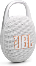 JBL Clip 5 White Bluetooth Speaker