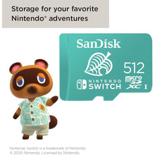 SanDisk 512GB microSDXC card for Nintendo Switch consoles, Animal Crossing edition, up to 100 MB/s, Nintendo gaming storage, Nintendo Licensed Product, UHS-I, Class 10, U3,