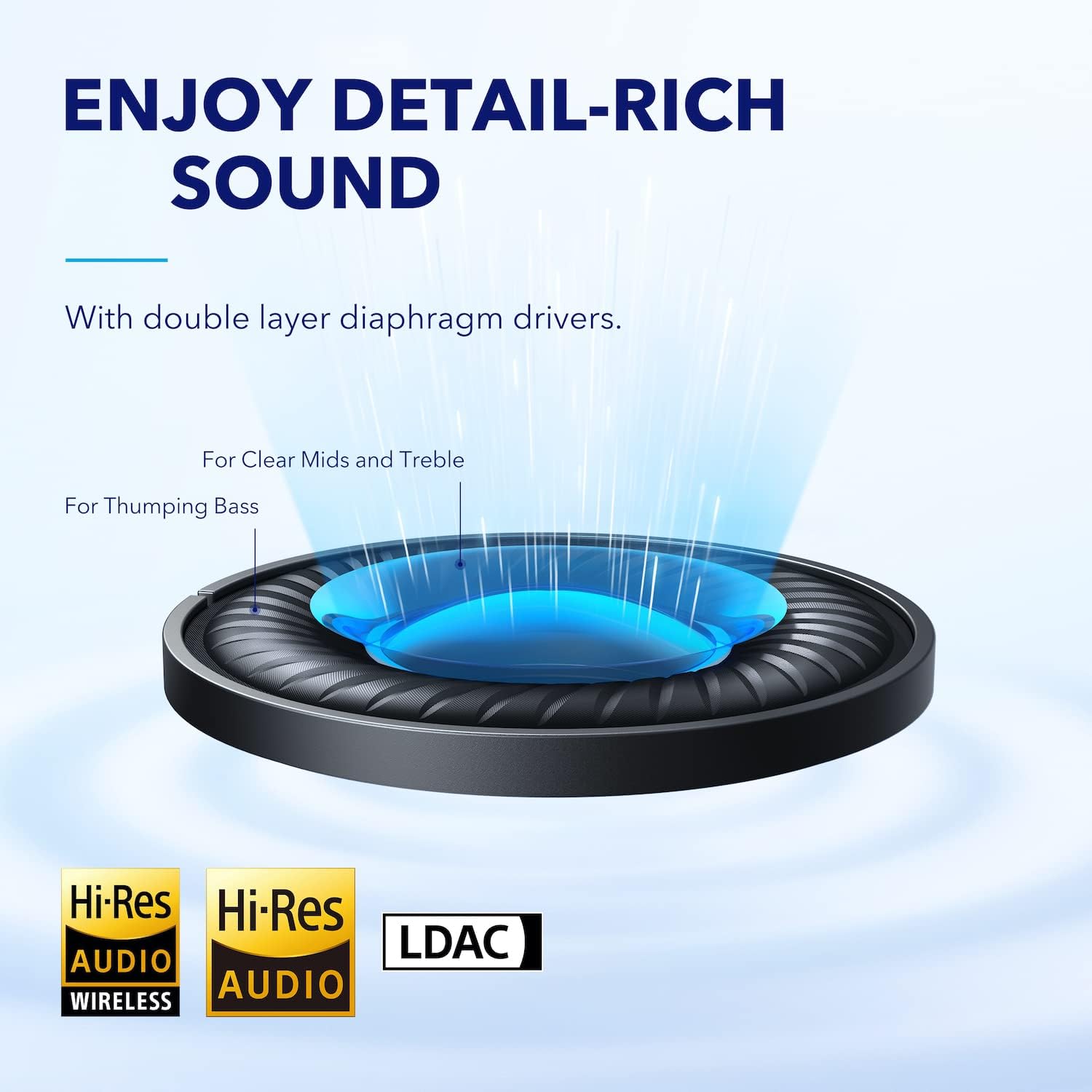 Buy soundcore,soundcore by Anker Space Q45 Adaptive Noise Cancelling Headphones, Blue - Gadcet UK | UK | London | Scotland | Wales| Near Me | Cheap | Pay In 3 | Headphones