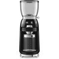 Buy Smeg,Smeg CGF01BLUK Coffee Grinder, Aluminium Construction, 50's Retro Style, 8 Programme Settings and 3 Grinding Grades, Black - Gadcet UK | UK | London | Scotland | Wales| Near Me | Cheap | Pay In 3 | Small Kitchen Appliances