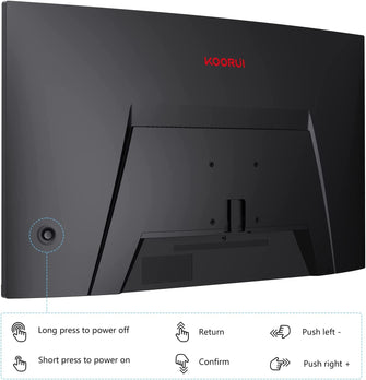Buy KooRui,KOORUI QHD Curved 27 Inch Monitor - Gadcet.com | UK | London | Scotland | Wales| Ireland | Near Me | Cheap | Pay In 3 | Computer Monitors
