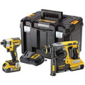 Buy DeWALT,DeWalt DCK2532P2 XR Brushless Twin Pack 18V – Professional 2-Piece Power Tool Kit with 2 x 5.0Ah Li-ion Batteries & TSTAK Case - Gadcet UK | UK | London | Scotland | Wales| Near Me | Cheap | Pay In 3 | Power Tool Combo Sets