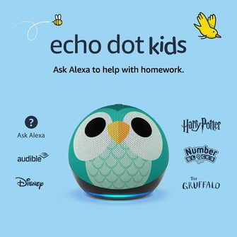 Buy Amazon,Echo Dot Kids (5th generation, 2022 release) | Wi-Fi and Bluetooth smart speaker with Alexa | Designed for kids, with parental controls | Owl - Gadcet UK | UK | London | Scotland | Wales| Ireland | Near Me | Cheap | Pay In 3 | Bluetooth Speaker