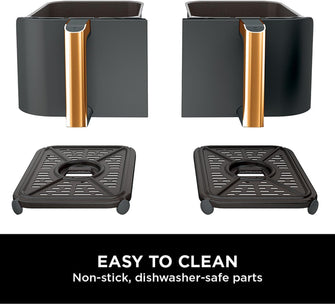 Buy Ninja,Ninja Foodi MAX Dual Zone Air Fryer, 9.5L, 6-in-1, 2 Drawers, No Oil, Nonstick Baskets, Copper/Black - AF400UKCP - Gadcet UK | UK | London | Scotland | Wales| Near Me | Cheap | Pay In 3 | Air Fryer & Grill