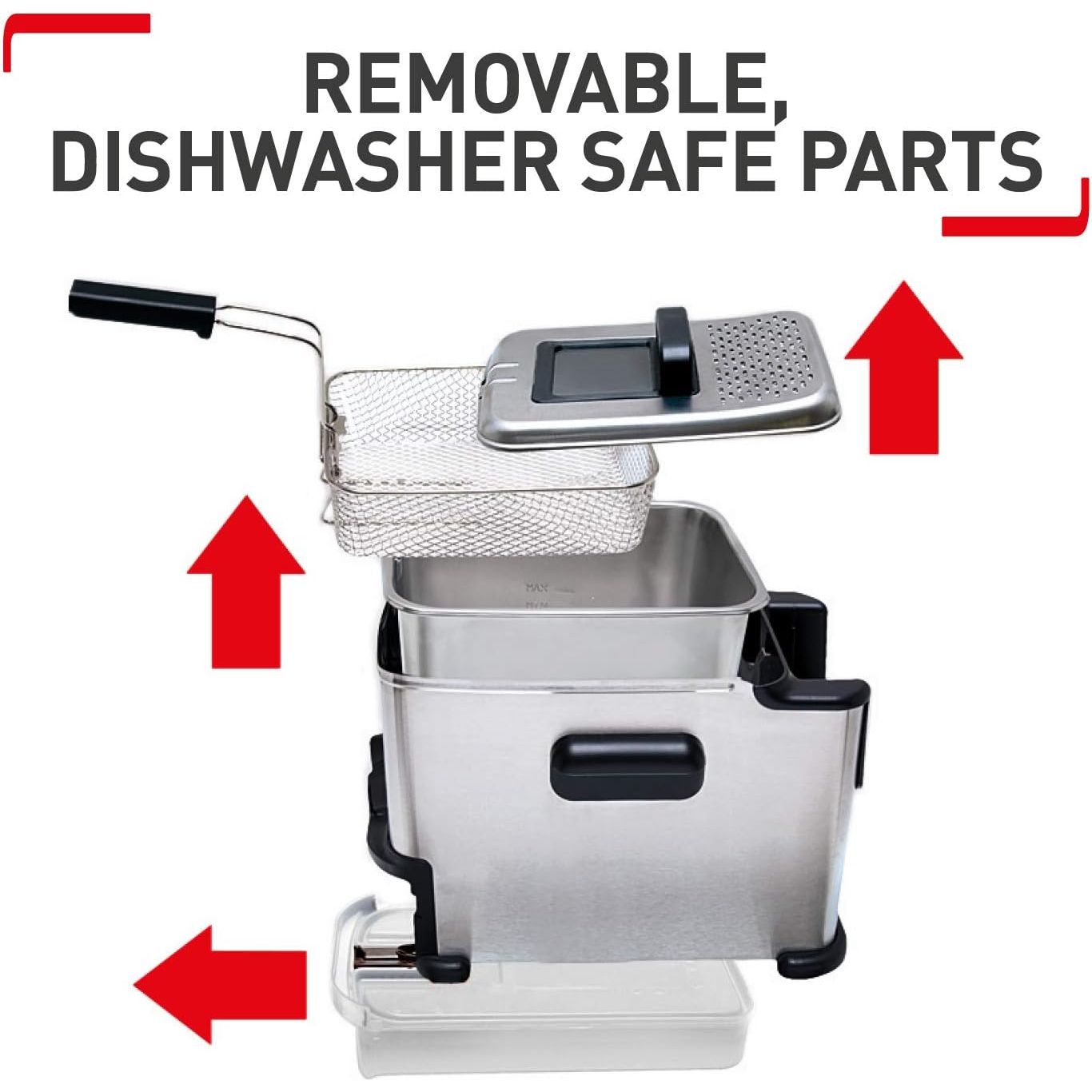 Buy Tefal,Tefal Compact Deep Fryer Oleo Clean 2L – Stainless Steel, Oil Filtration & Storage, 1500W (FR701640) - Gadcet UK | UK | London | Scotland | Wales| Near Me | Cheap | Pay In 3 | Deep Fryers