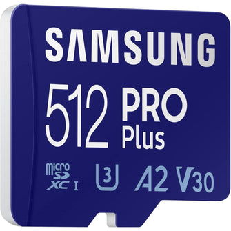 Buy Samsung,Samsung Pro Plus 512GB 4K Ready MicroSD XC Memory Card UHS-I U3 with SD Adapter - Gadcet UK | UK | London | Scotland | Wales| Ireland | Near Me | Cheap | Pay In 3 | Flash Memory Cards