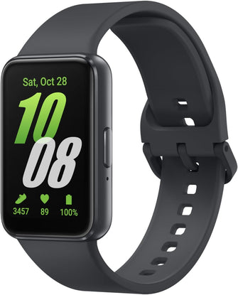 Samsung Galaxy Fit3 – Light & Sleek Fitness Band, 13-Day Battery, 100+ Exercises, Sleep Tracking, Dark Gray (Black)