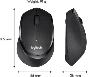 Buy Alann Trading Limited,Logitech M330 Silent Plus Wireless Mouse – Enjoy Same Click Feel with 90% Less Click Noise, 2 Year Battery Life, Ergonomic Right-Hand Shape for Computers and Laptops, USB Unifying Receiver, Black - Gadcet UK | UK | London | Scotland | Wales| Near Me | Cheap | Pay In 3 | Mice & Trackballs