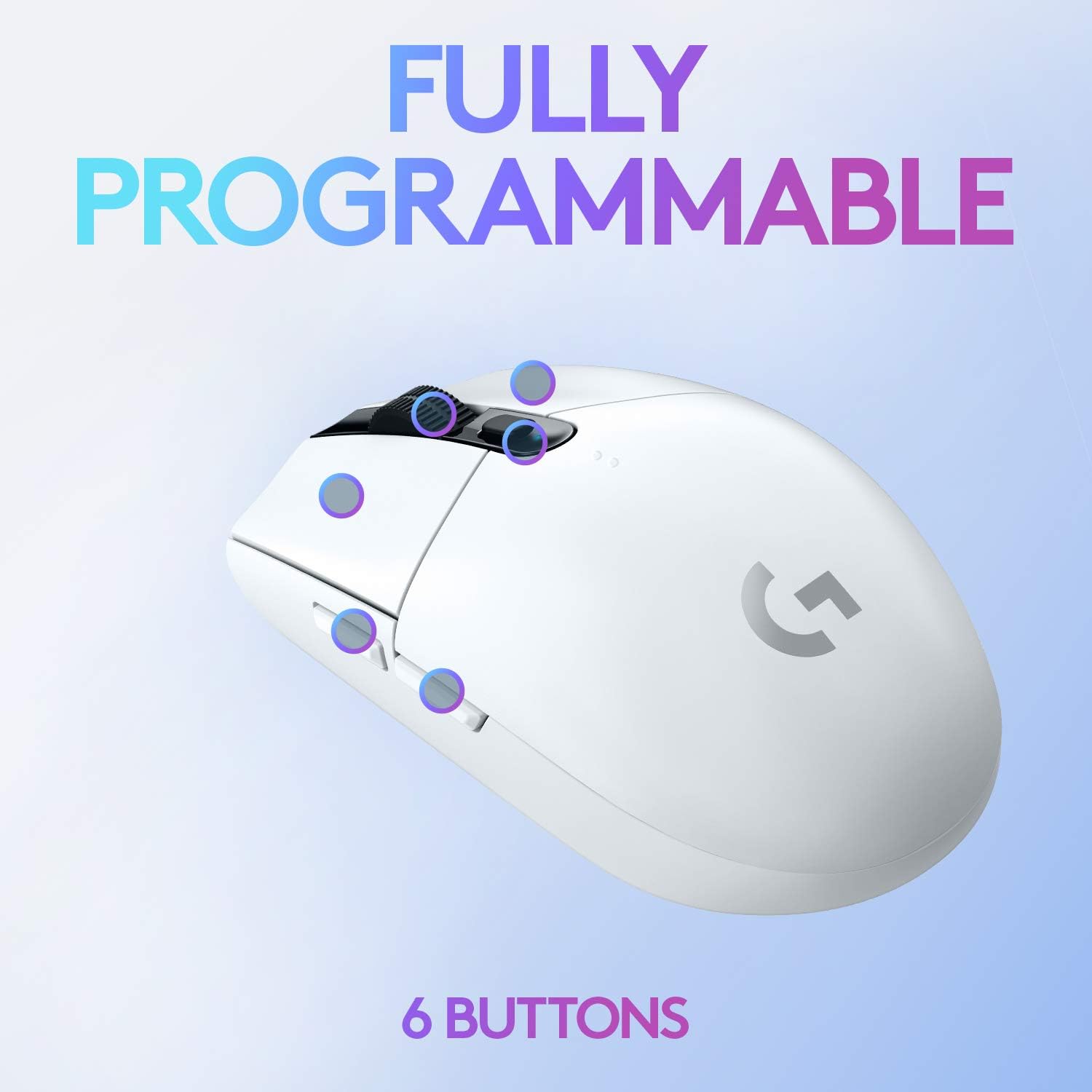 Buy Logitech,Logitech G305 LIGHTSPEED Wireless Gaming Mouse, HERO 12K Sensor, 6 Programmable Buttons, 250h Battery, White - Gadcet UK | UK | London | Scotland | Wales| Near Me | Cheap | Pay In 3 | Gaming mouse