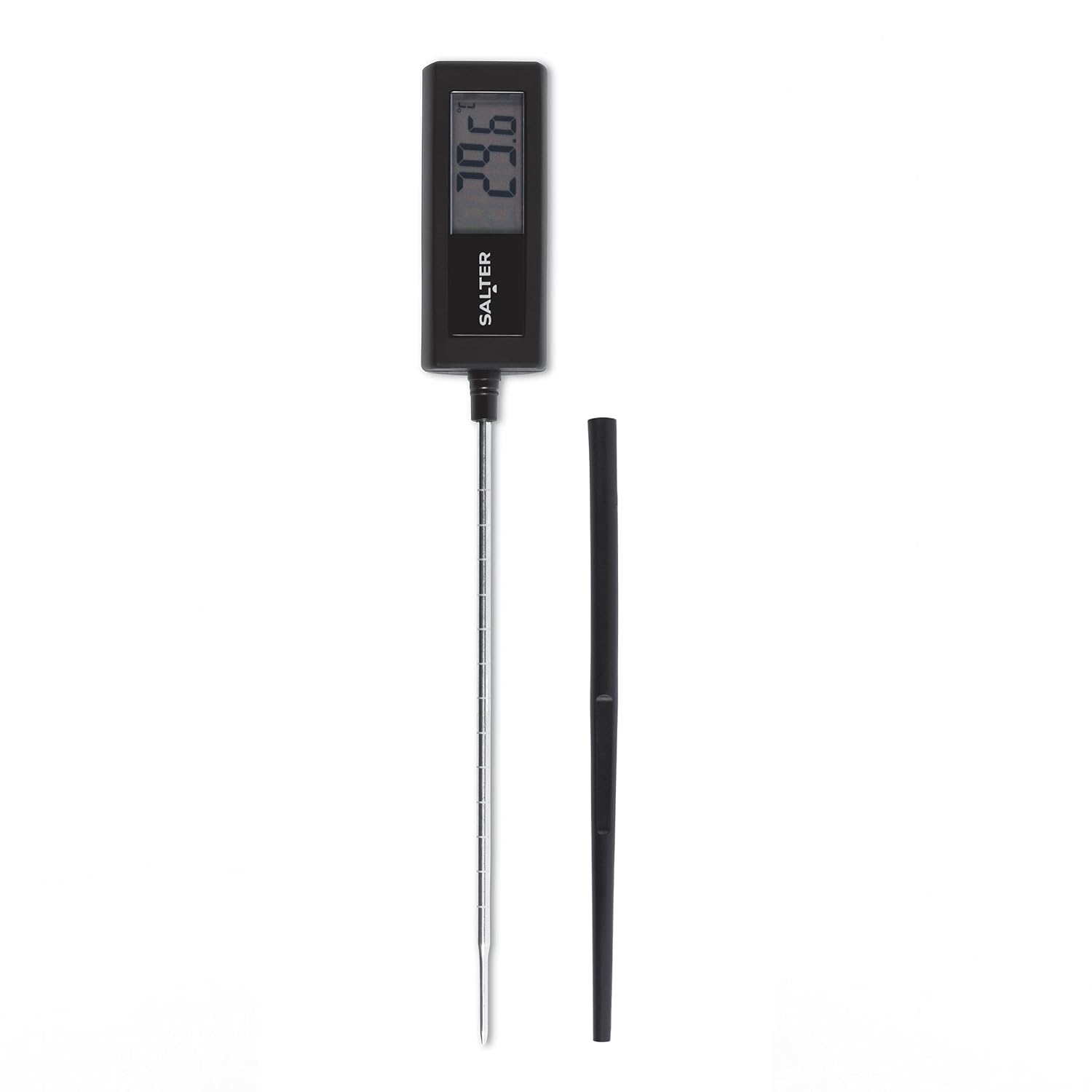 Buy Salter,Salter Precision Meat Thermometer – 180mm Probe with Cover, Digital Display, °C/°F, Fast Accurate Reading (SA00634FEU12) - Gadcet UK | UK | London | Scotland | Wales| Near Me | Cheap | Pay In 3 | Cooking Thermometers